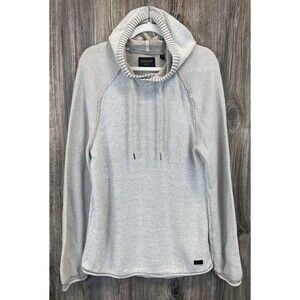 Buckle BKE OUTPOST MAKERS Men's L Heathered Knit‎ Hooded Pullover Sweater Beige